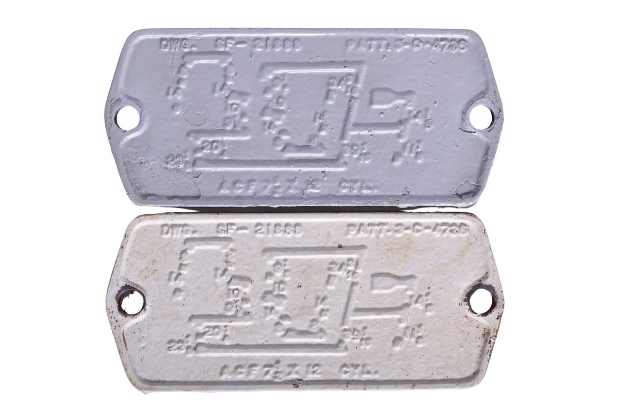 5316 - Pair of Santa Fe Cast Iron Brake Plates thumbnail