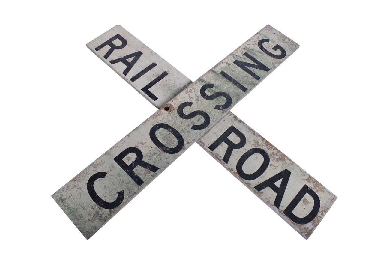 5408 - Aluminum Railroad Crossing Crossbuck Signs thumbnail