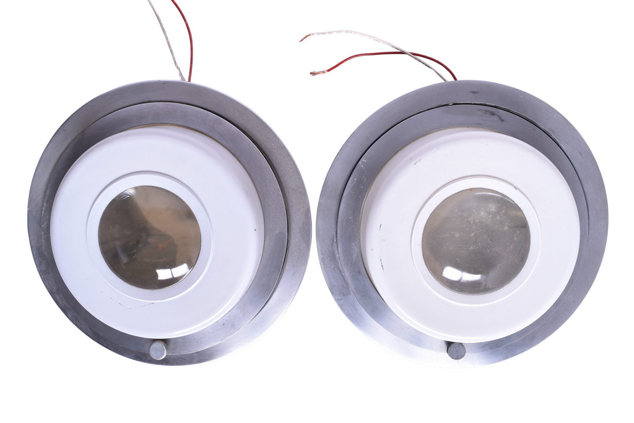 5422 - Pair of Pullman Railroad Car Ceiling Lights thumbnail