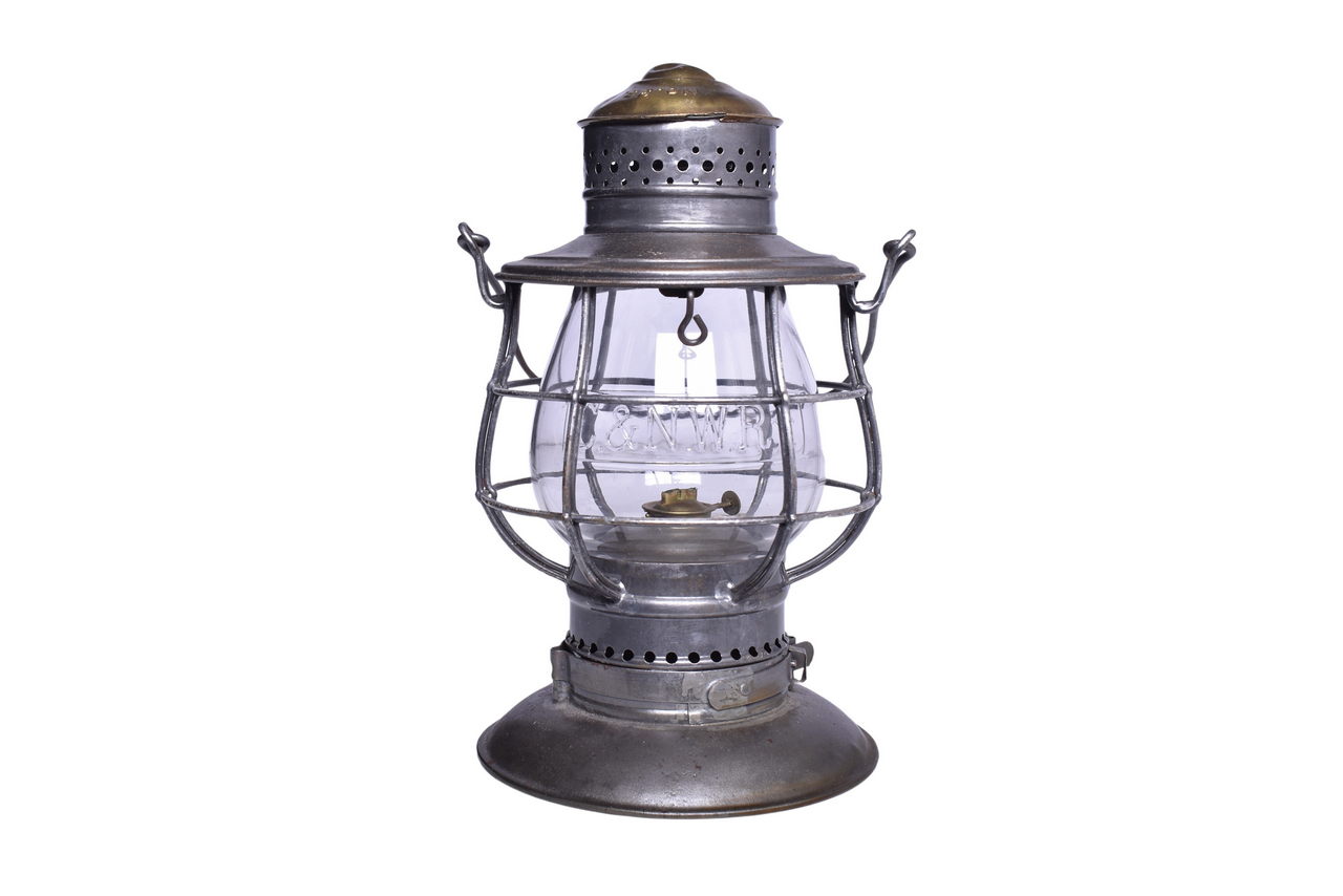 5459 - C.T. Ham No. 39 Brass Top Lantern w/ Kansas City Southern CNX Clear Cast Globe thumbnail