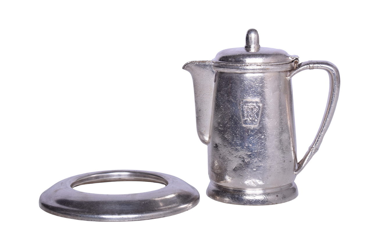 5481 - International Silver Pennsylvania Railroad Individual Coffee Pot and Supreme Ring Collar thumbnail