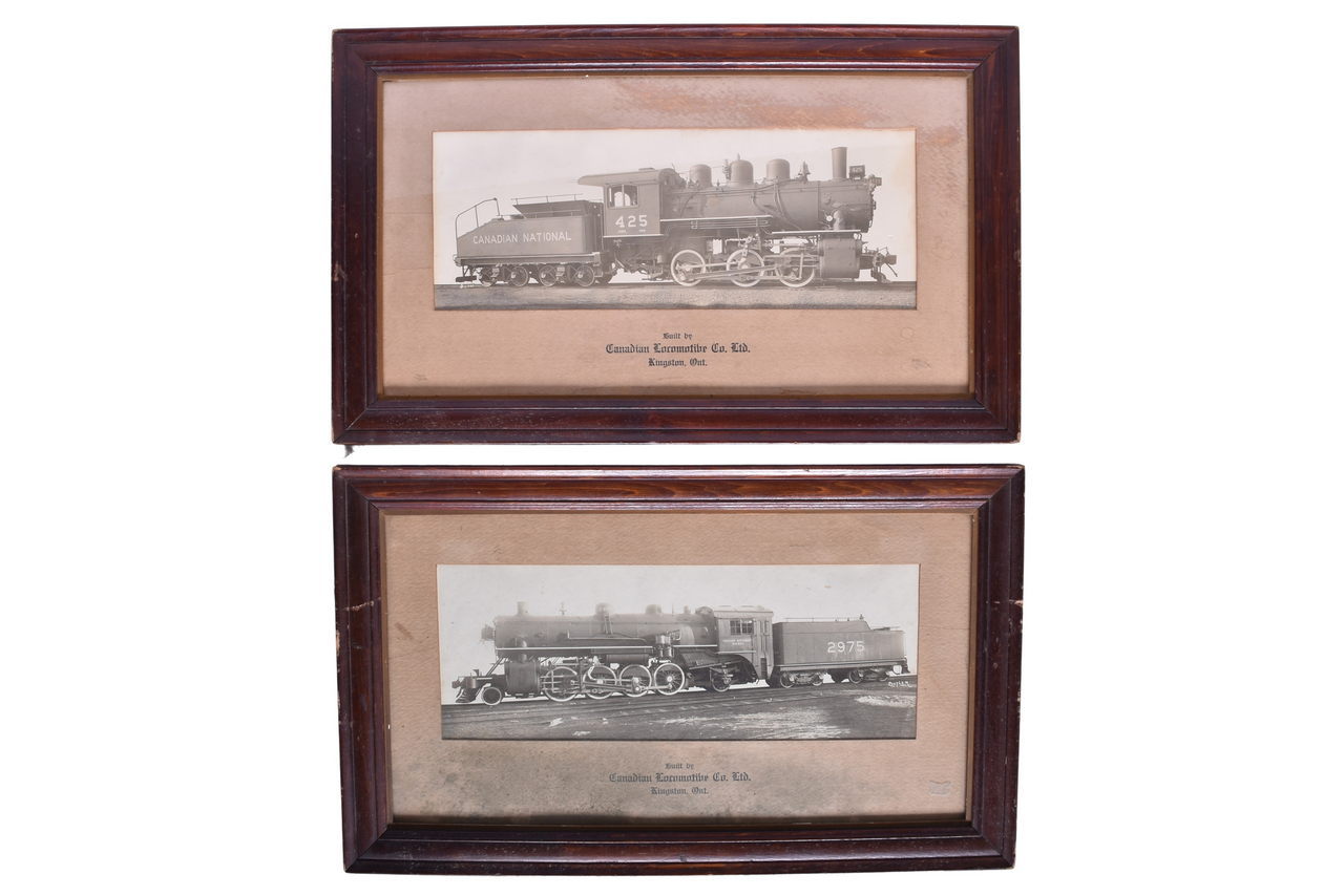 5500 - Pair of Canadian Locomotive Company Limited Builders Photos - Canadian National, Etc. thumbnail