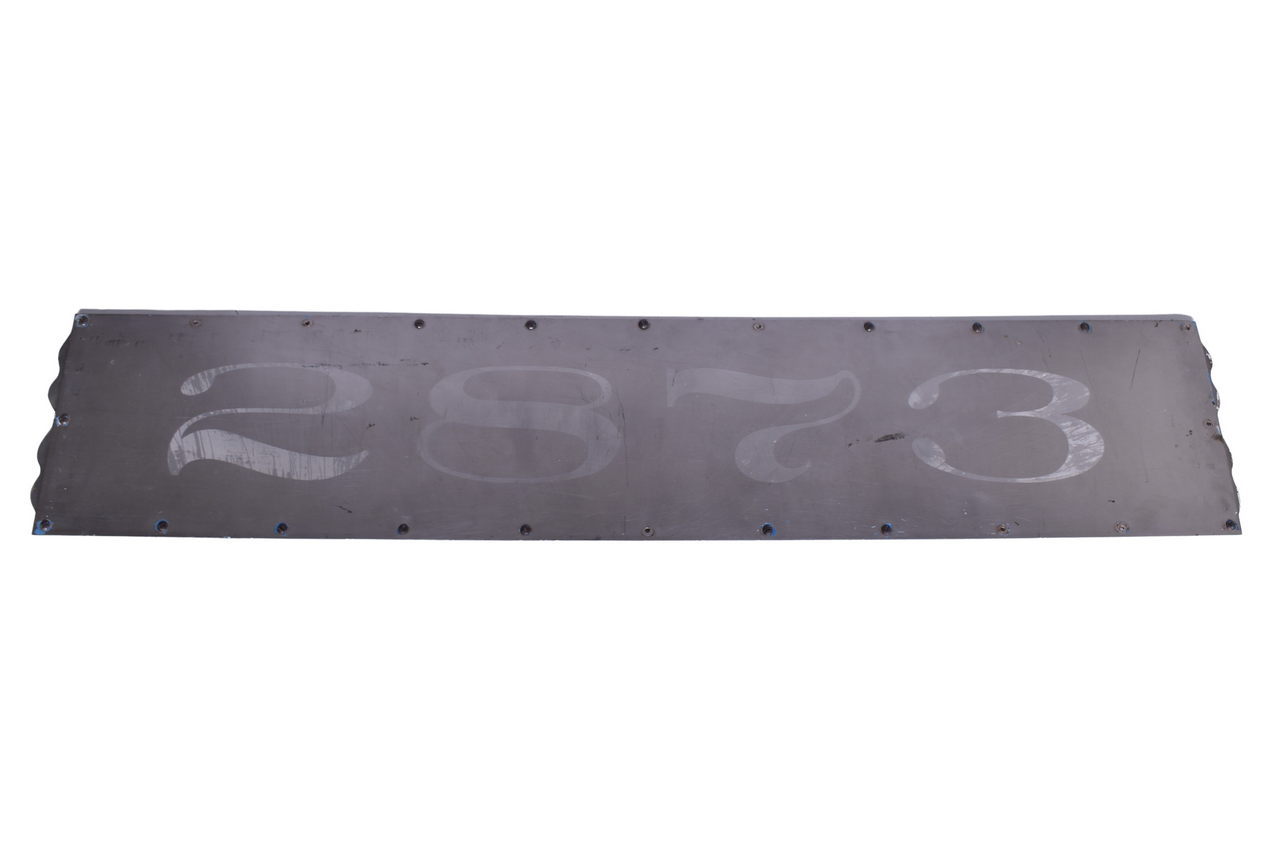 5508 - Atchison, Topeka and Santa Fe Railway Passenger Car Stainless Steel Number Plate - 2873 thumbnail