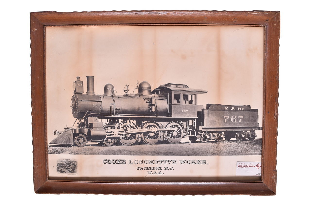 5522 - Cooke Locomotive Works Missouri Pacific Railway Locomotive #767 Builders Photo thumbnail