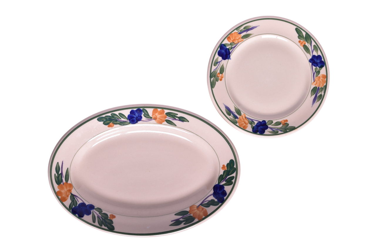 5525 - Tennessee Central Railroad China Nashville Oval Platter and Small Plate thumbnail