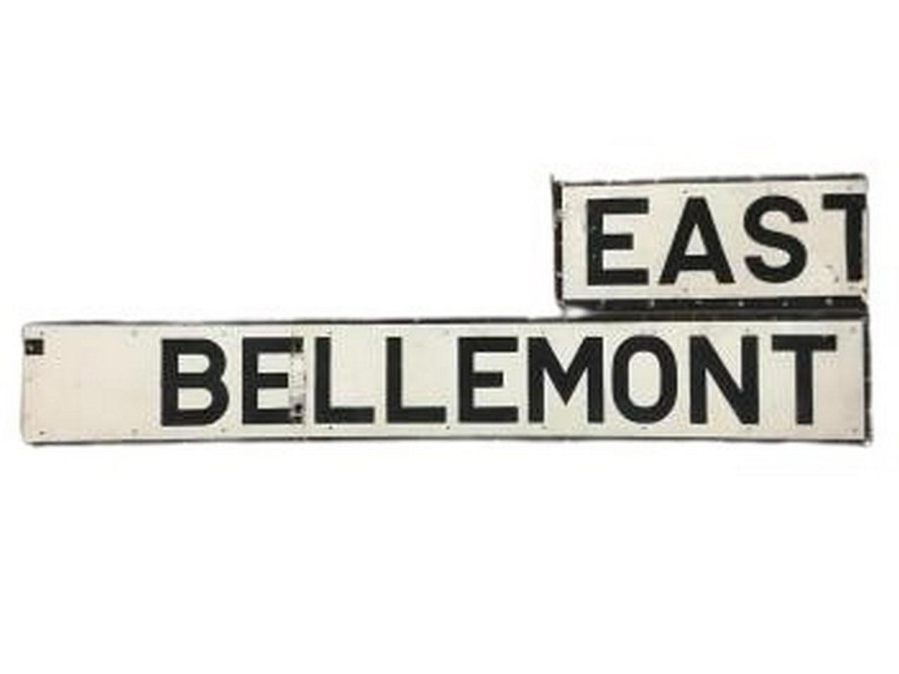 5530 - Atchison, Topeka and Santa Fe Railway East Bellemont / Hackberry Double-Sided Sign thumbnail