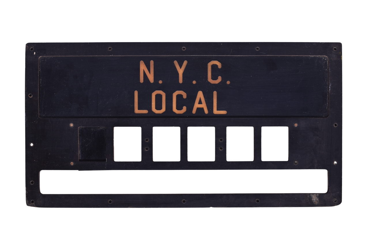 5550 - New York Central Local Gate Sign from Chicago LaSalle Street Station thumbnail