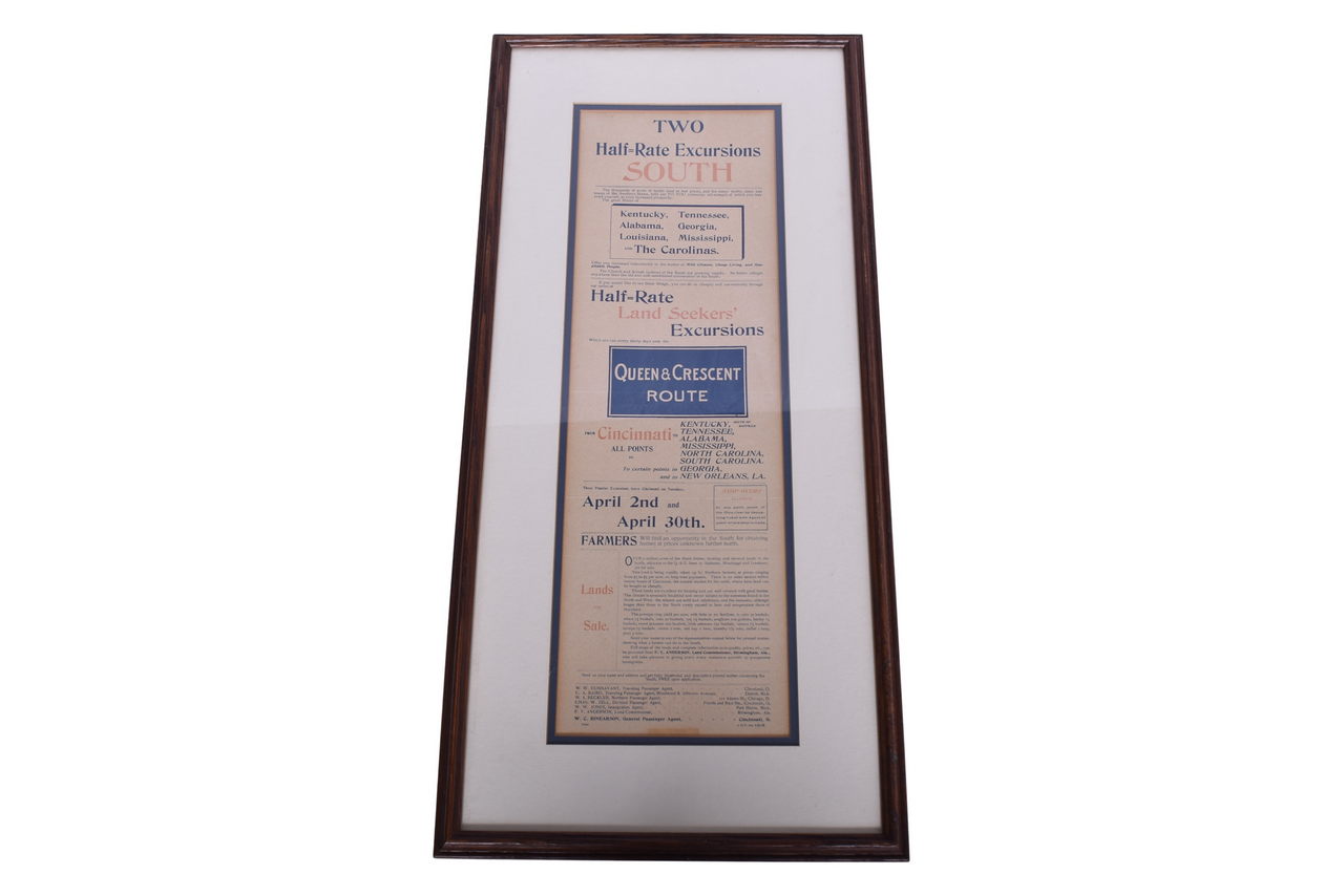 5596 - 1895 Two Color Queen and Crescent Route Broad Sheet thumbnail