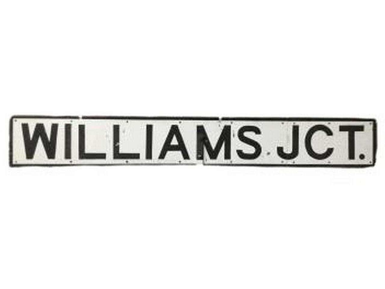 5600 - Atchison, Topeka and Santa Fe Railway Williams Junction Sign thumbnail