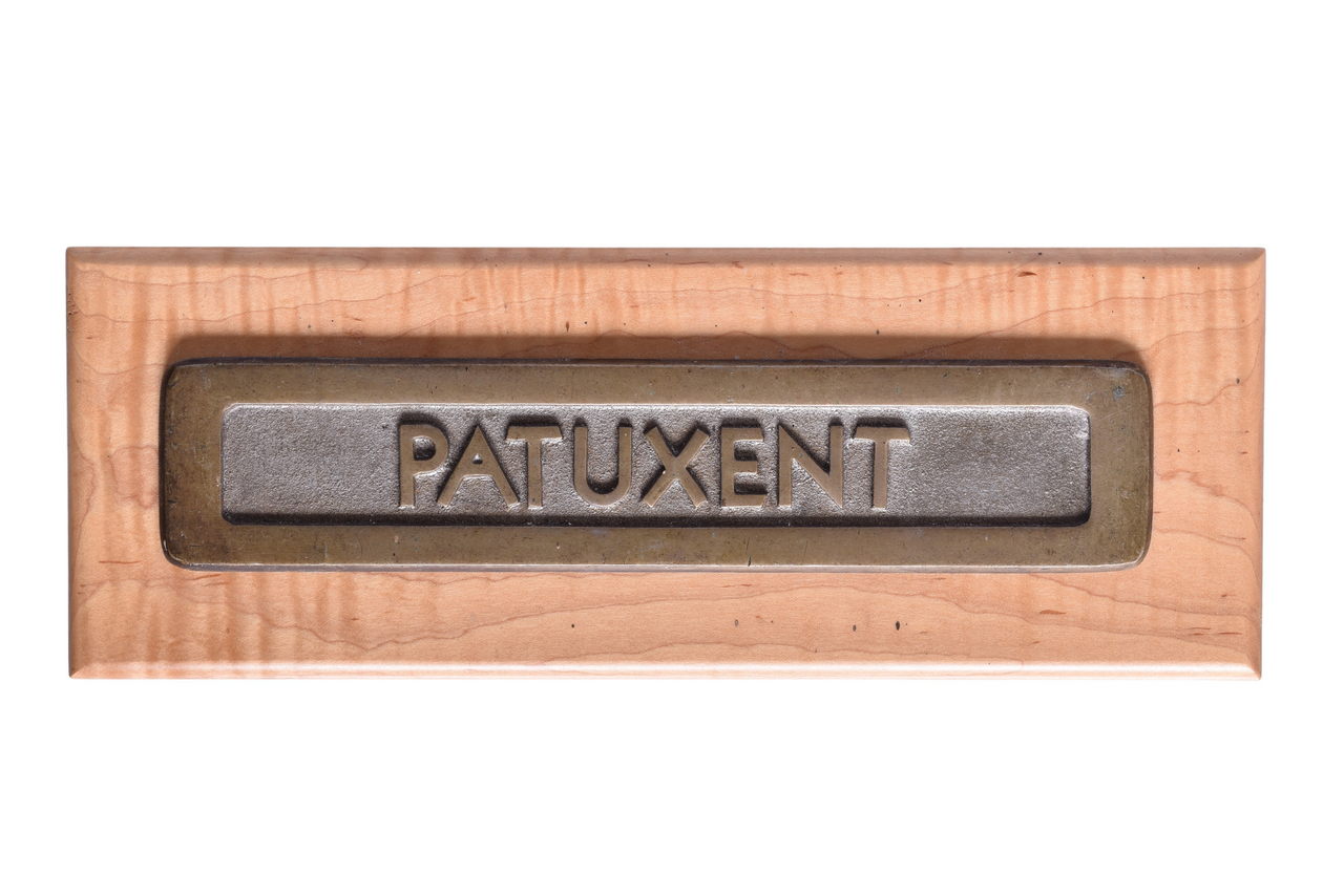 5613 - Baltimore and Ohio Railroad #7014 Patuxent Pullman Sleeper Car Brass Name Plate thumbnail