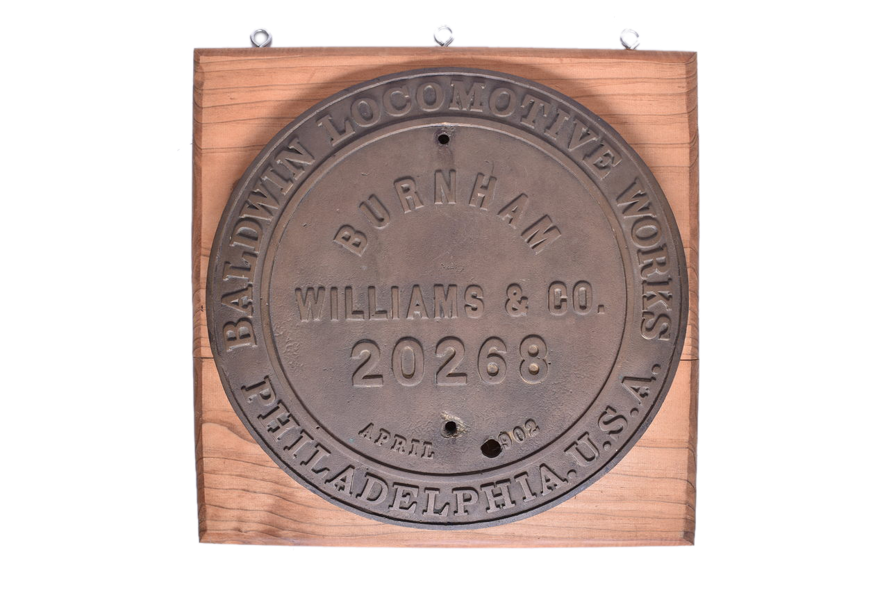 5627 - Atchison, Topeka and Santa Fe Railway 2-6-2 #1067 Baldwin Builders Plate thumbnail