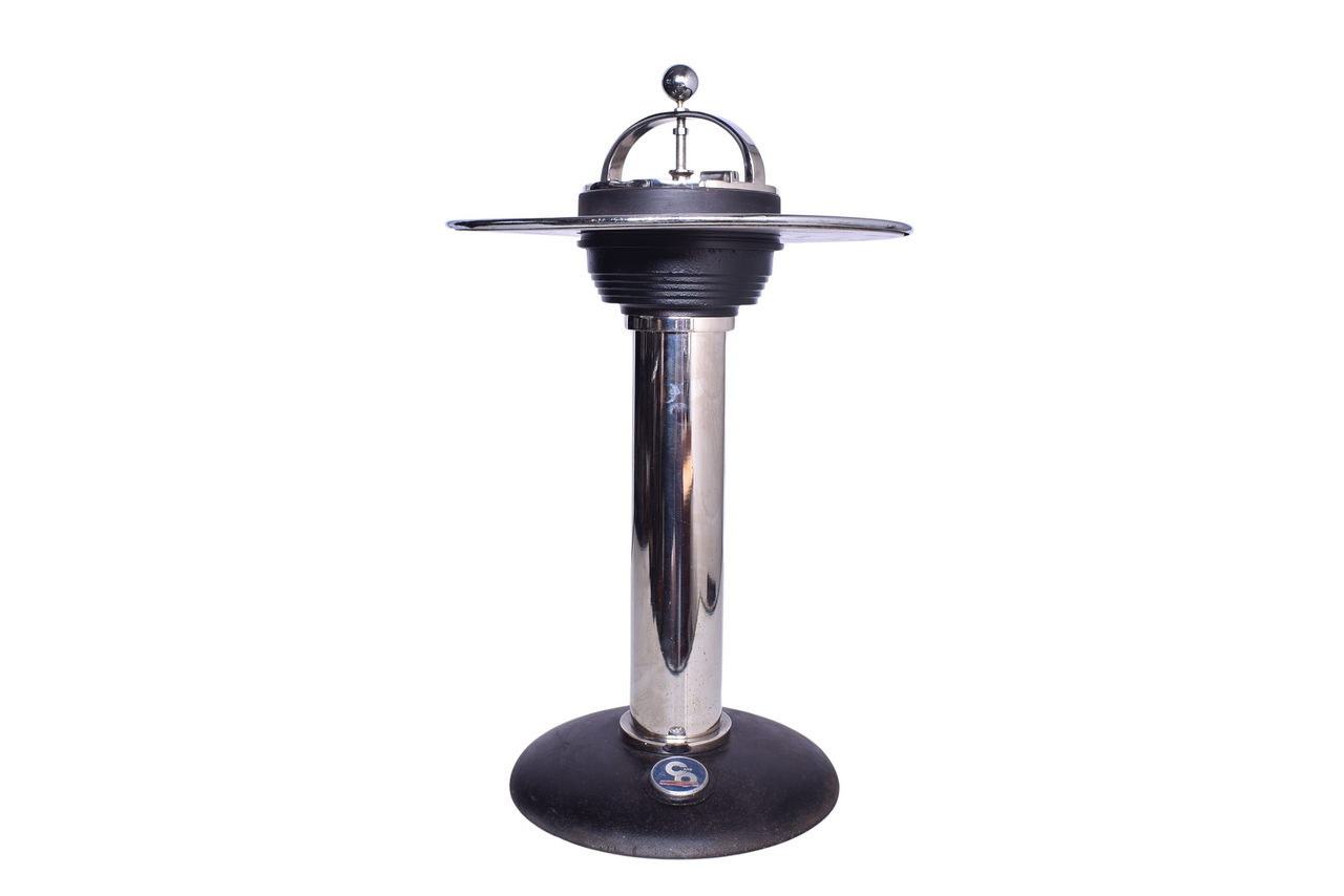 5643 - Restored Chesapeake & Ohio Railroad Club Car Smoking Stand w/ Herald in Base thumbnail