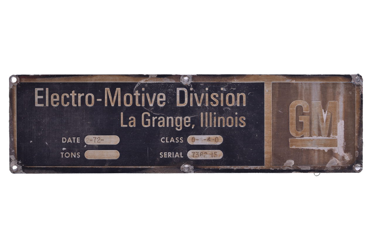 5658 - EMD / Electro-Motive Southern Railway Railroad GP38-2 Locomotive Builders Plate - #5024 thumbnail