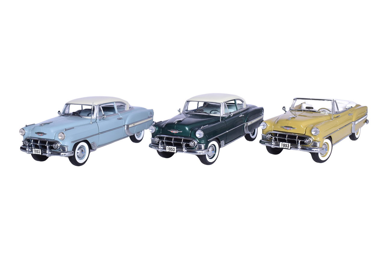 3055 - Three Sun Star 1:18 Die Cast 1953 Chevrolet Bel Air Models thumbnail