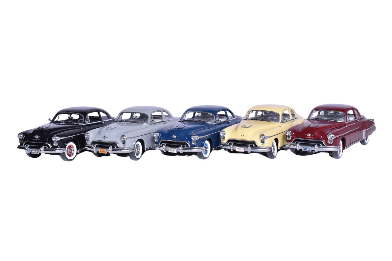 3135 - Five American Muscle 1:18 Die Cast 1950 Oldsmobile Models thumbnail