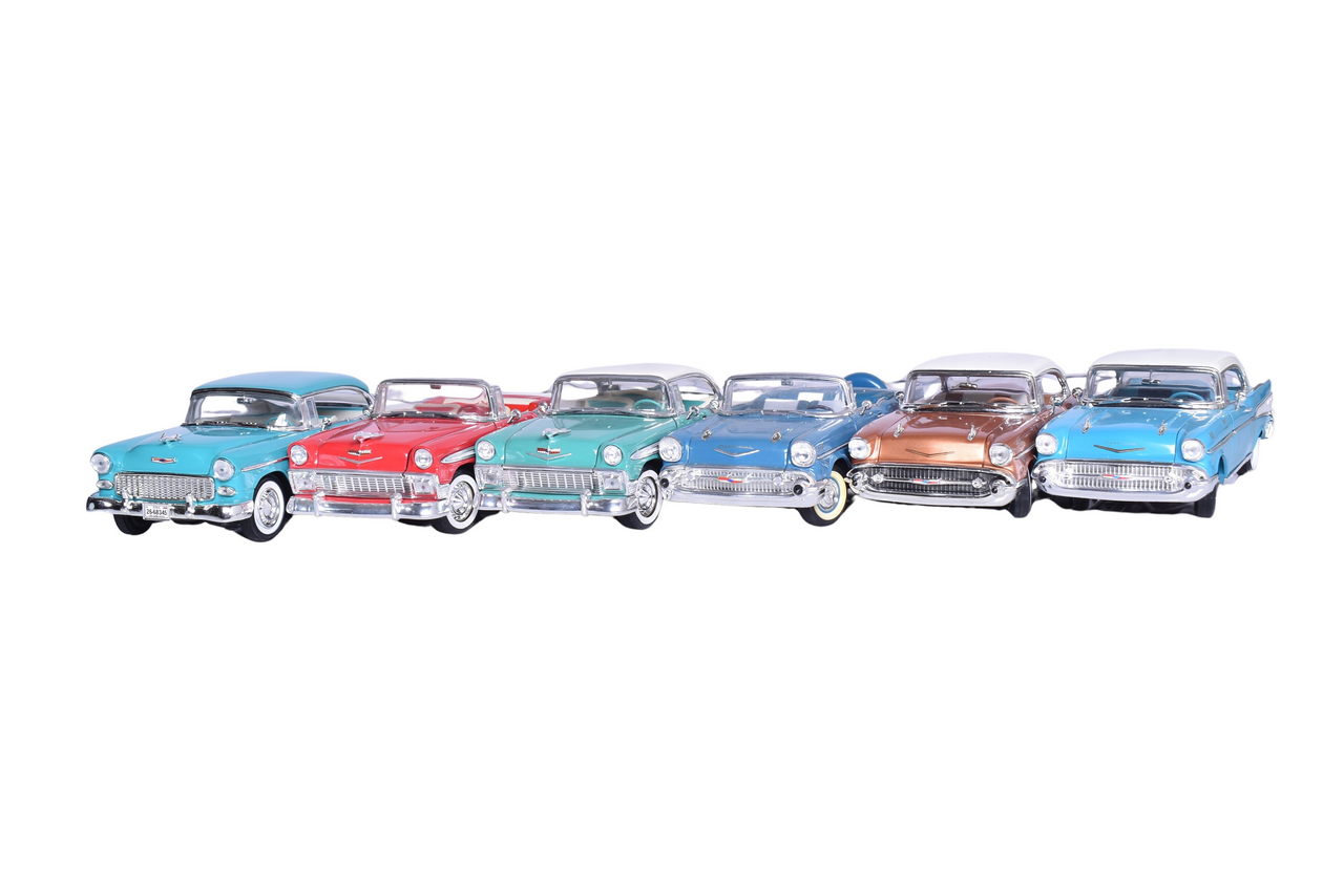 3138 - Six ERTL, Road Tough 1950s Chevy Bel Air Models thumbnail