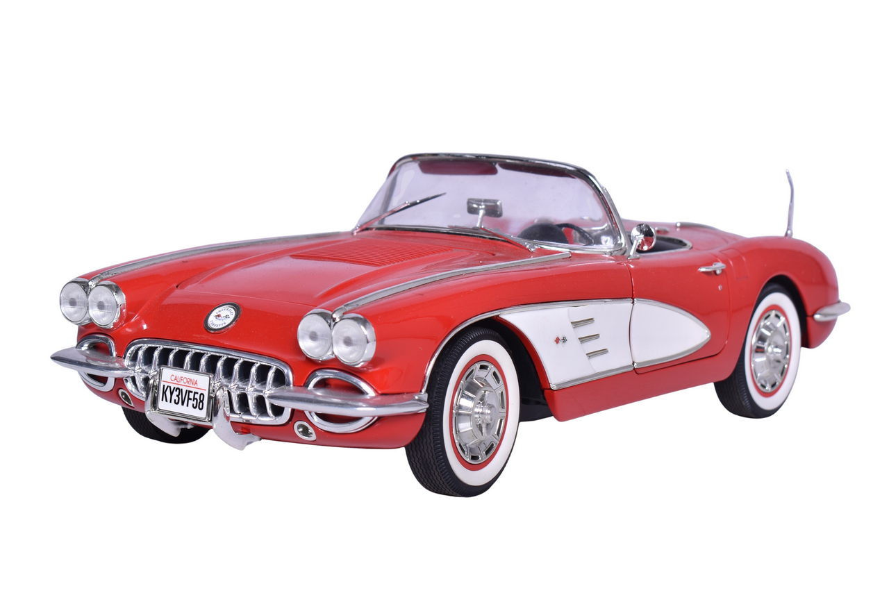 3162 - Solido 1:12 Die Cast 1958 Chevrolet Corvette - Open Convertible thumbnail