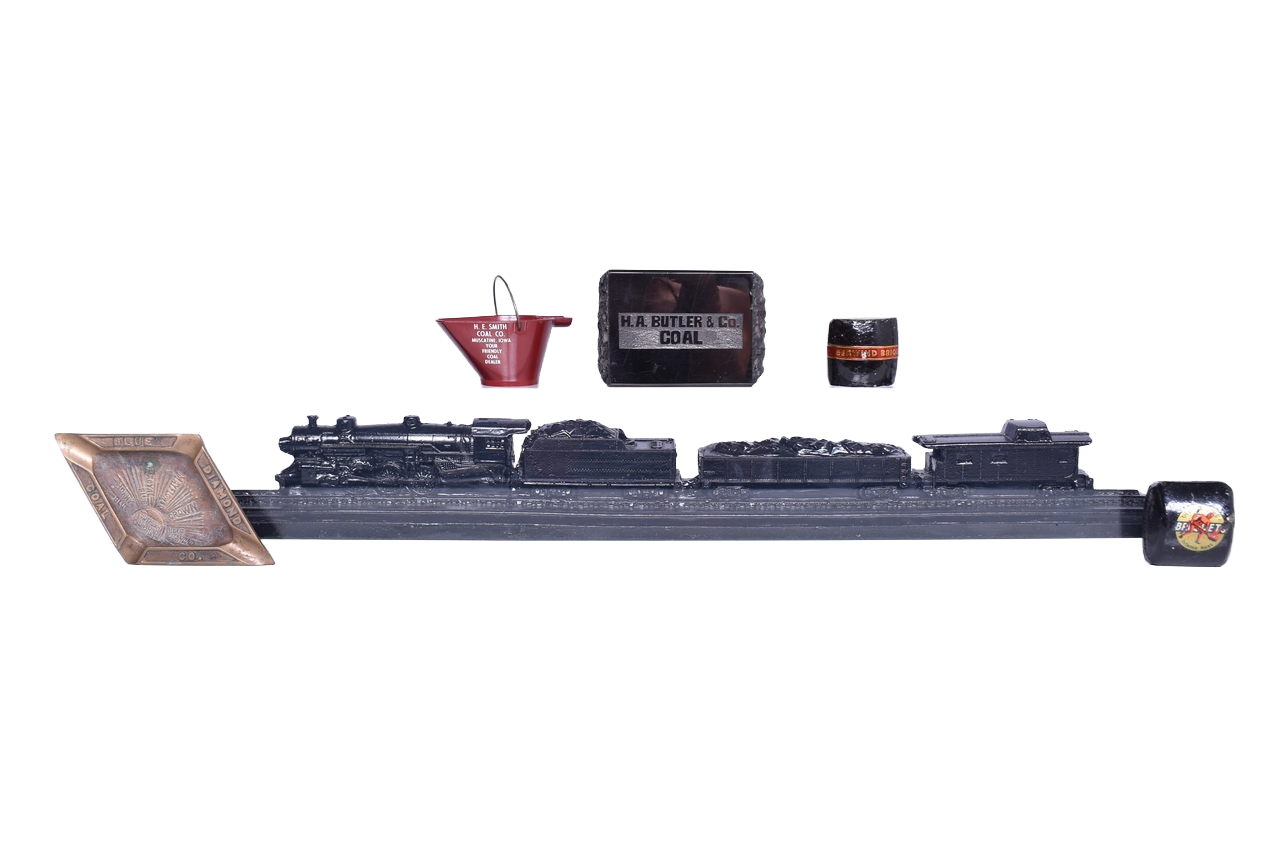 6086 - Coal Train Made Out of Coal and Five More Railroad Coal Keepsakes thumbnail
