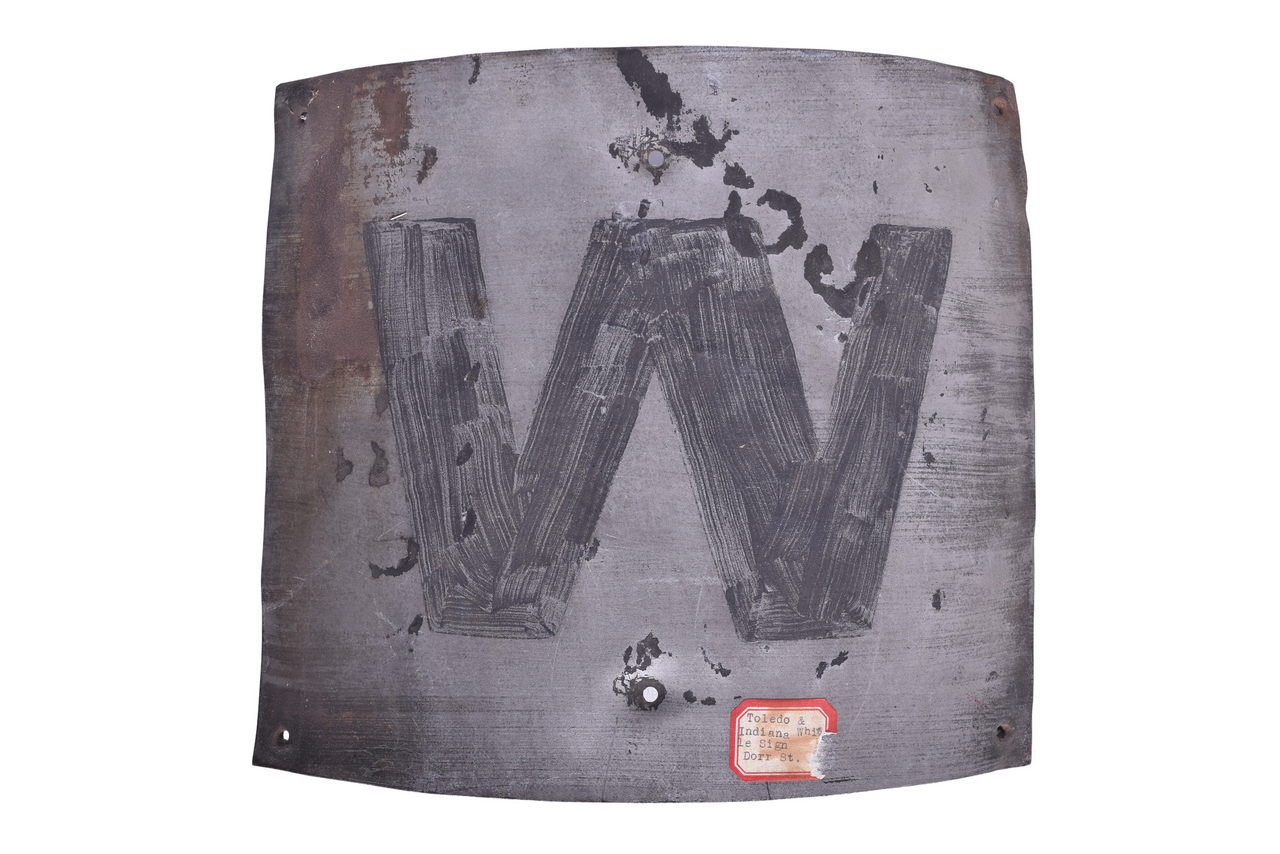 6094 - Toledo & Indiana Railway Interurban Railroad Steel Whistle Sign thumbnail