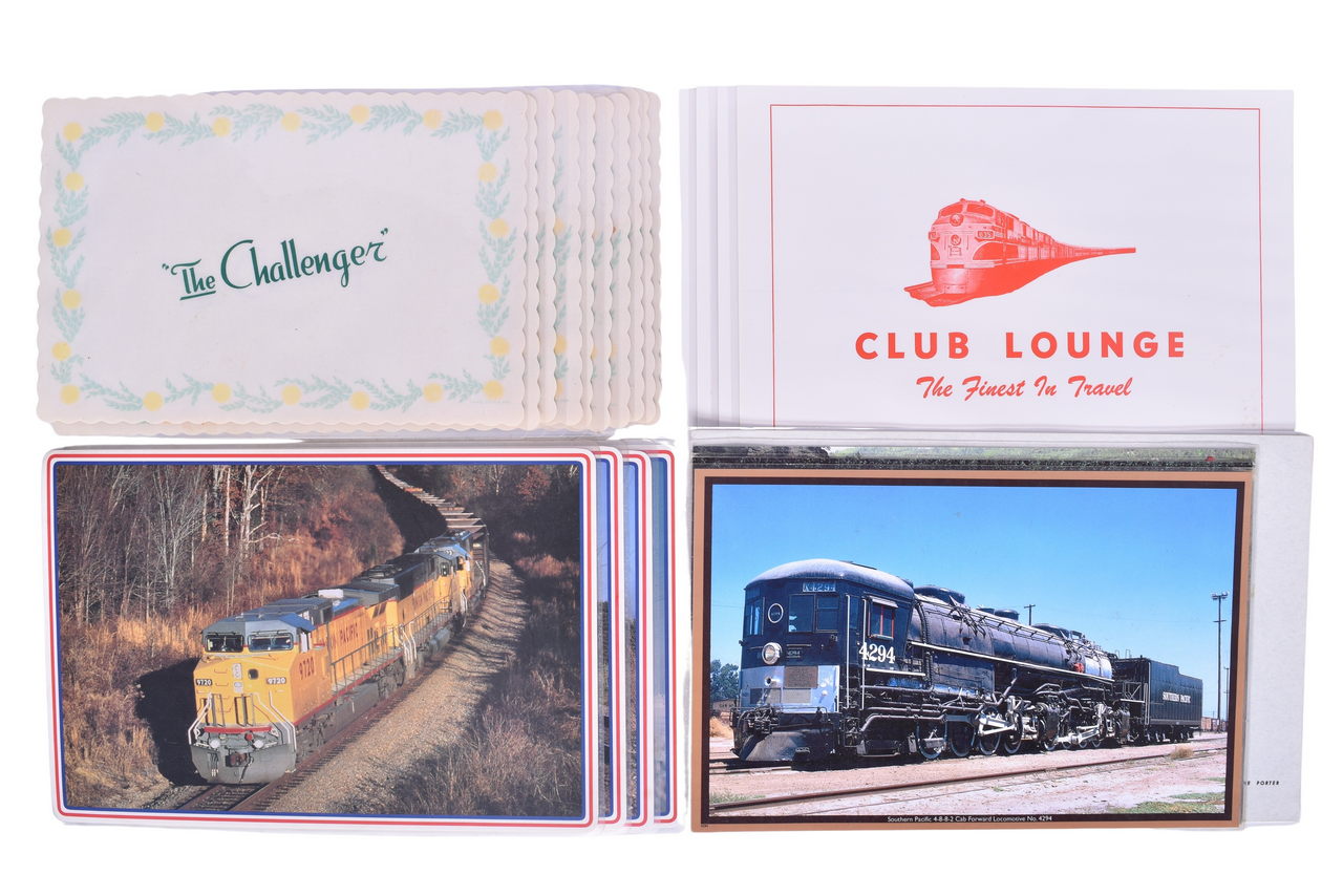 6119 - Twenty-Two Railroad Dining Car Placemats - Union Pacific, Rock Island, Southern Pacific, Canadian Pacific, and More thumbnail