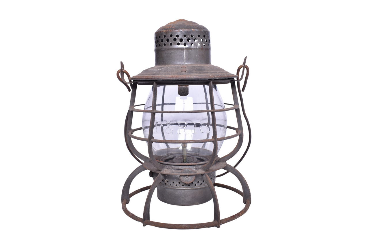 6132 - Armspear Philadelphia & Reading Railway Railroad Lantern with Clear Cast Globe thumbnail