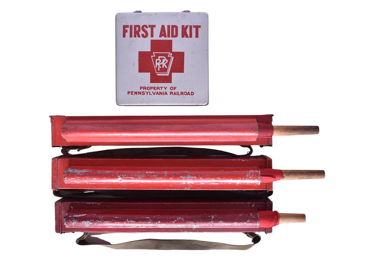 6160 - Pennsylvania Railroad Flagman's Kits and First Aid Kit thumbnail