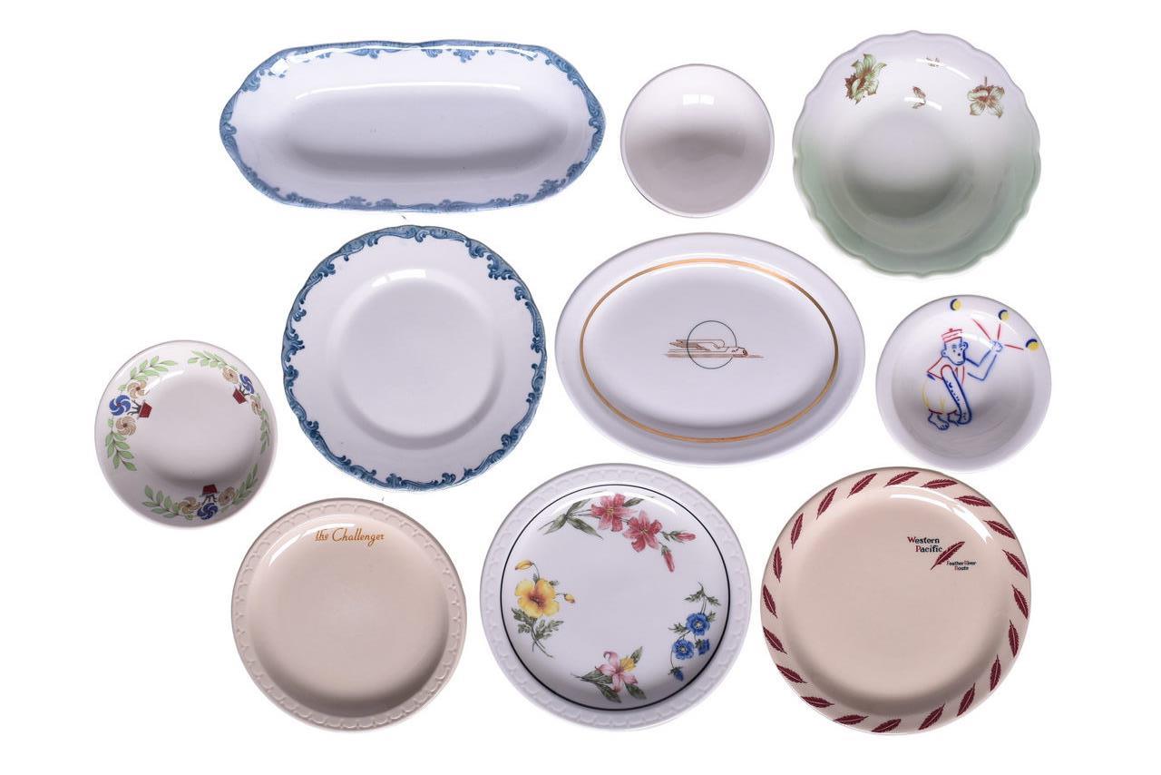 6183 - Ten Pieces of Western Railroad China - Western Pacific, Southern Pacific, Great Northern, and Union Pacific thumbnail