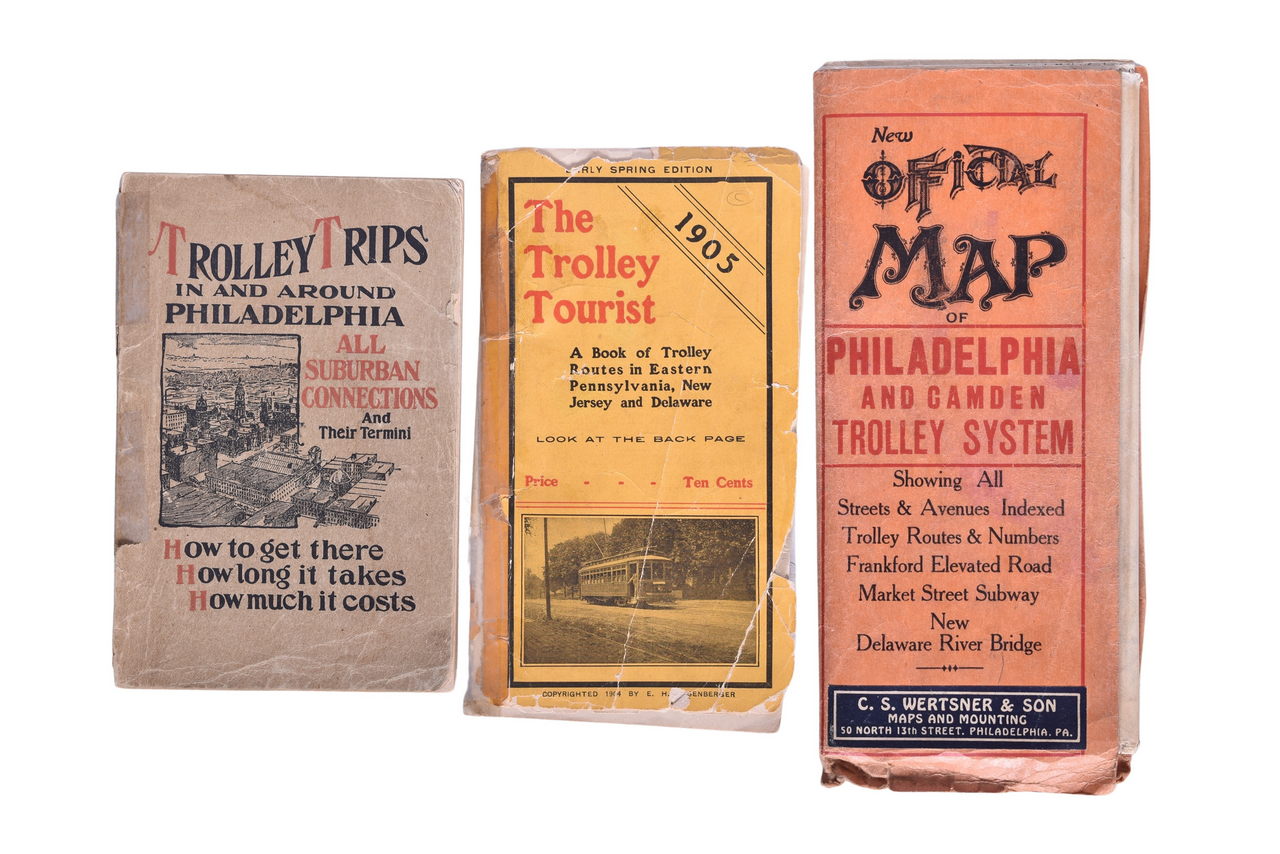 6207 - Three Early Pennsylvania and New Jersey Trolley Travel Guides and Map - 1903, 1905, and 1924 thumbnail