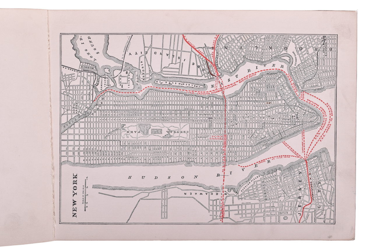 6209 - 1904 Pennsylvania Railroad Map of Cities thumbnail
