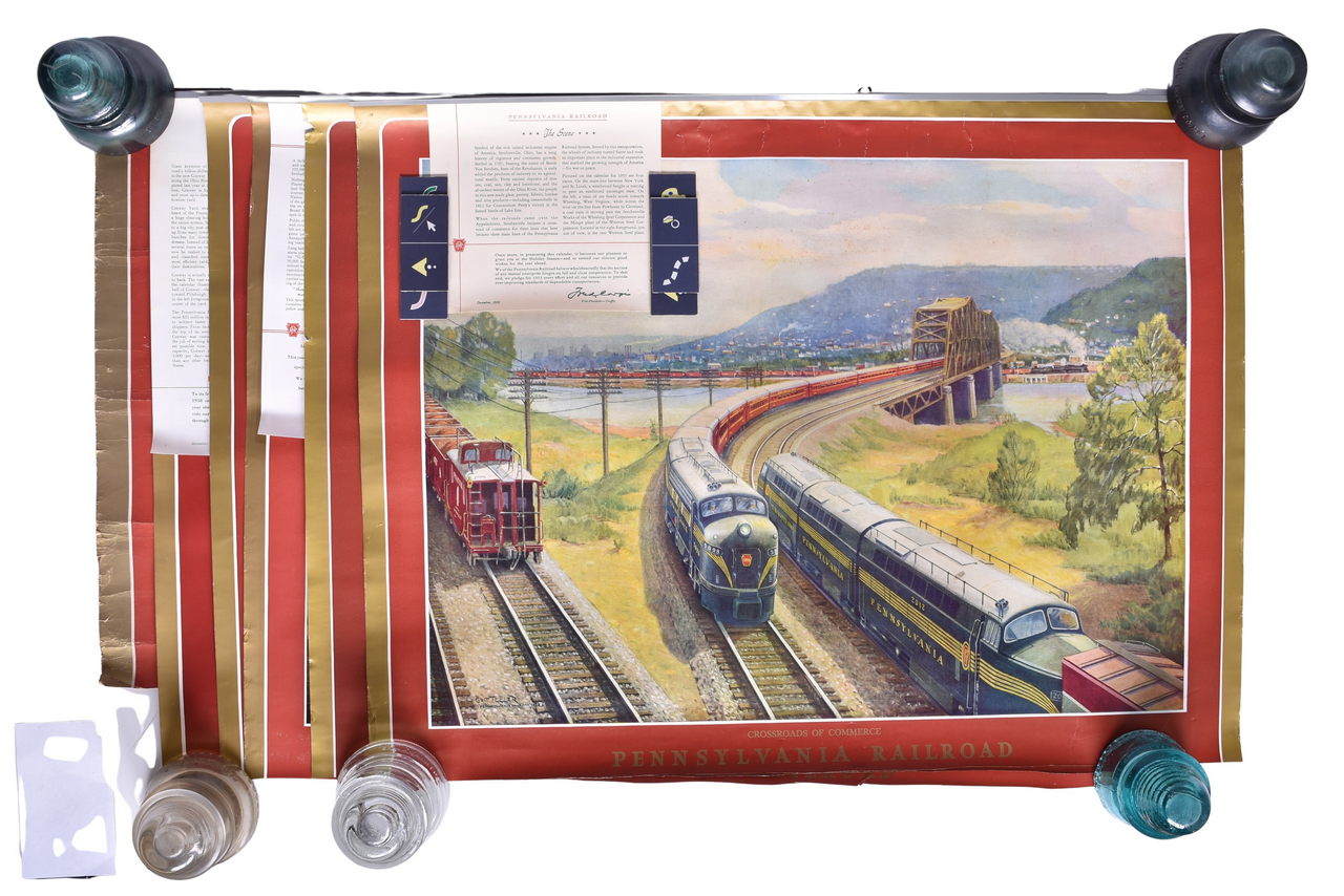 6216 - Six Pennsylvania Railroad Wall Calendar Tops thumbnail