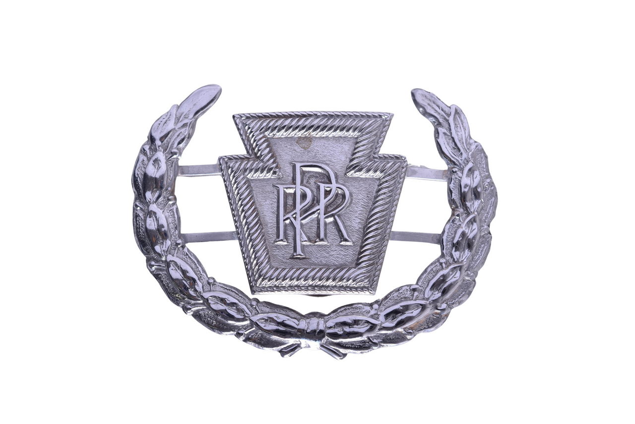 6229 - Pennsylvania Railroad Police Hat Badge thumbnail