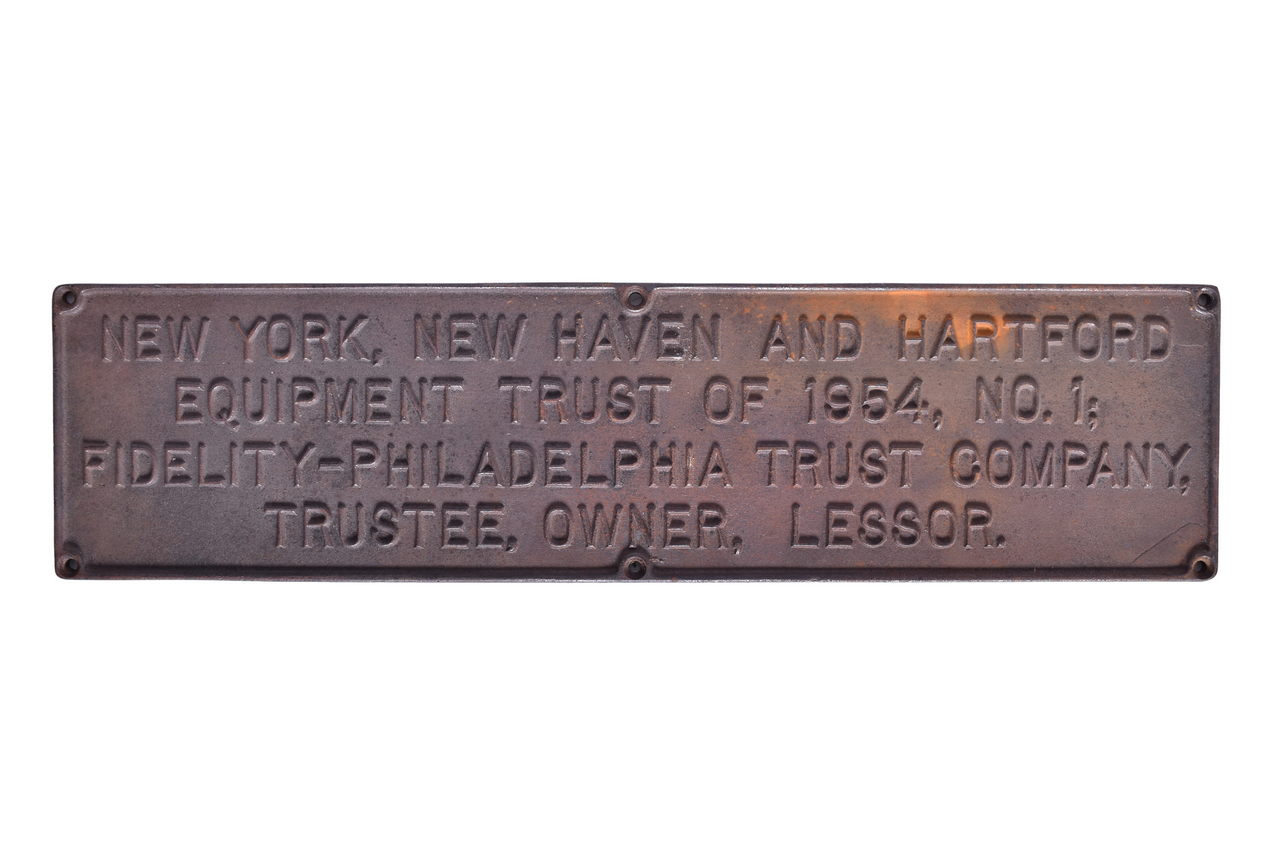6256 - 1954 Electric New York, New Haven & Hartford Railroad Cast Iron Trust Plate - EP-5 Electric thumbnail