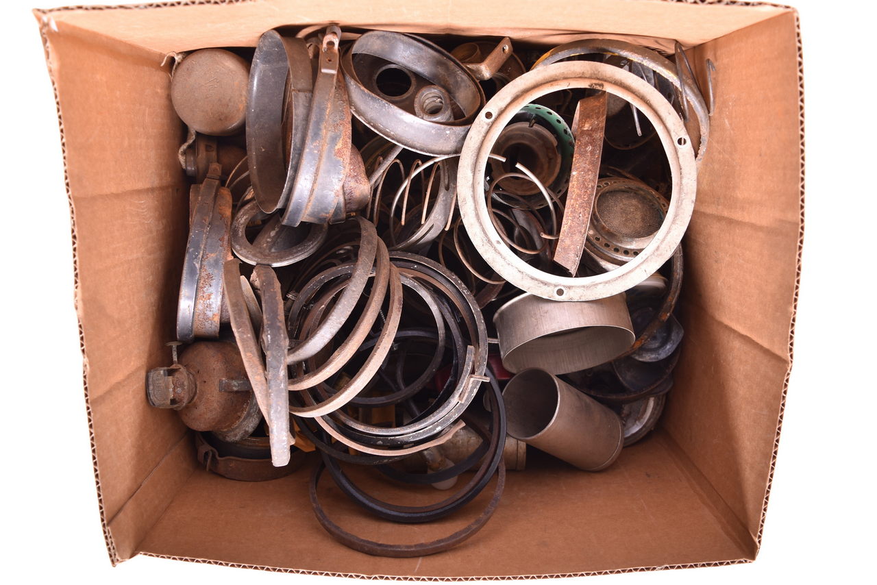 6264 - Railroad Lantern / Lamp Parts Lot - Retainer Rings, Retainer Springs, and More thumbnail