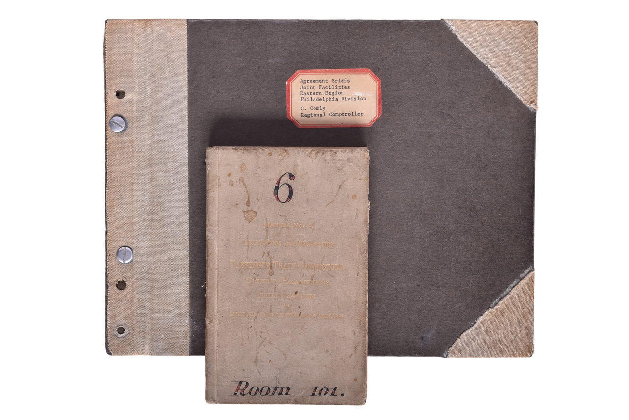 6285 - Pennsylvania Railroad Conductor's Instruction Manual w/ 1891 Map and Agreement Briefs Joint Facilities Book thumbnail