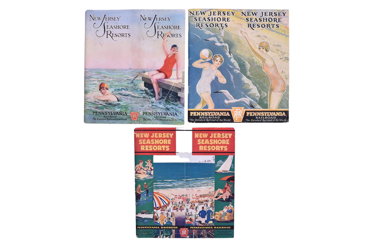 6290 - Three Pennsylvania Railroad New Jersey Seashore Resorts Travel Brochures - 1926, 1927, 1931 thumbnail