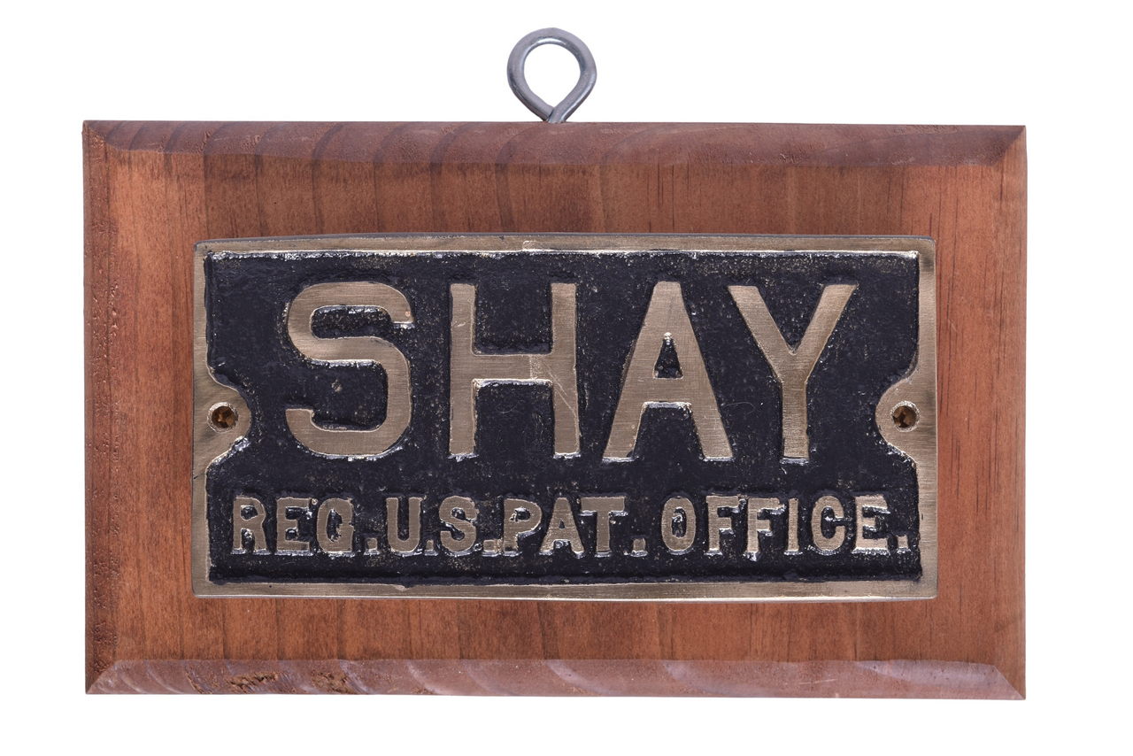 6300 - Reproduction Shay Locomotive Patent Plate thumbnail