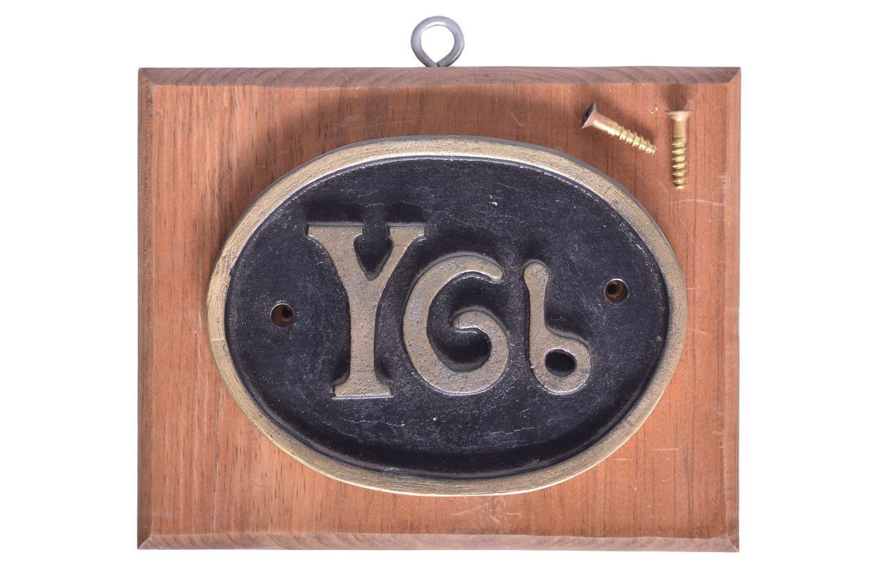 6322 - Reproduction Norfolk & Southern Railroad Y6b 2-8-8-2 Locomotive Brass Cylinder Plate thumbnail