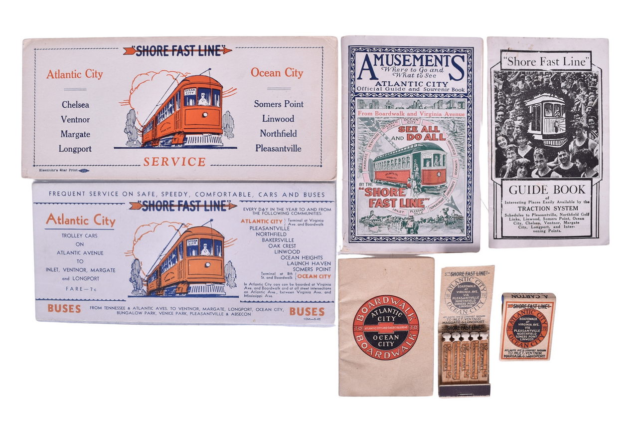 6435 - Atlantic City & Shore Railroad Travel Guide Books, Matchbooks, and Ink Blotters thumbnail