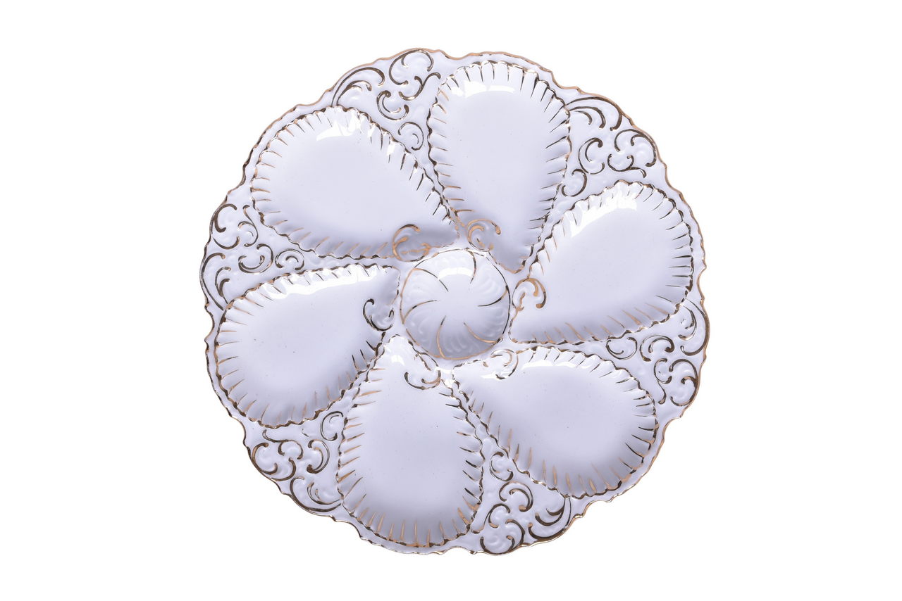 6443 - Pennsylvania Railroad China Philadelphia Oyster Plate thumbnail