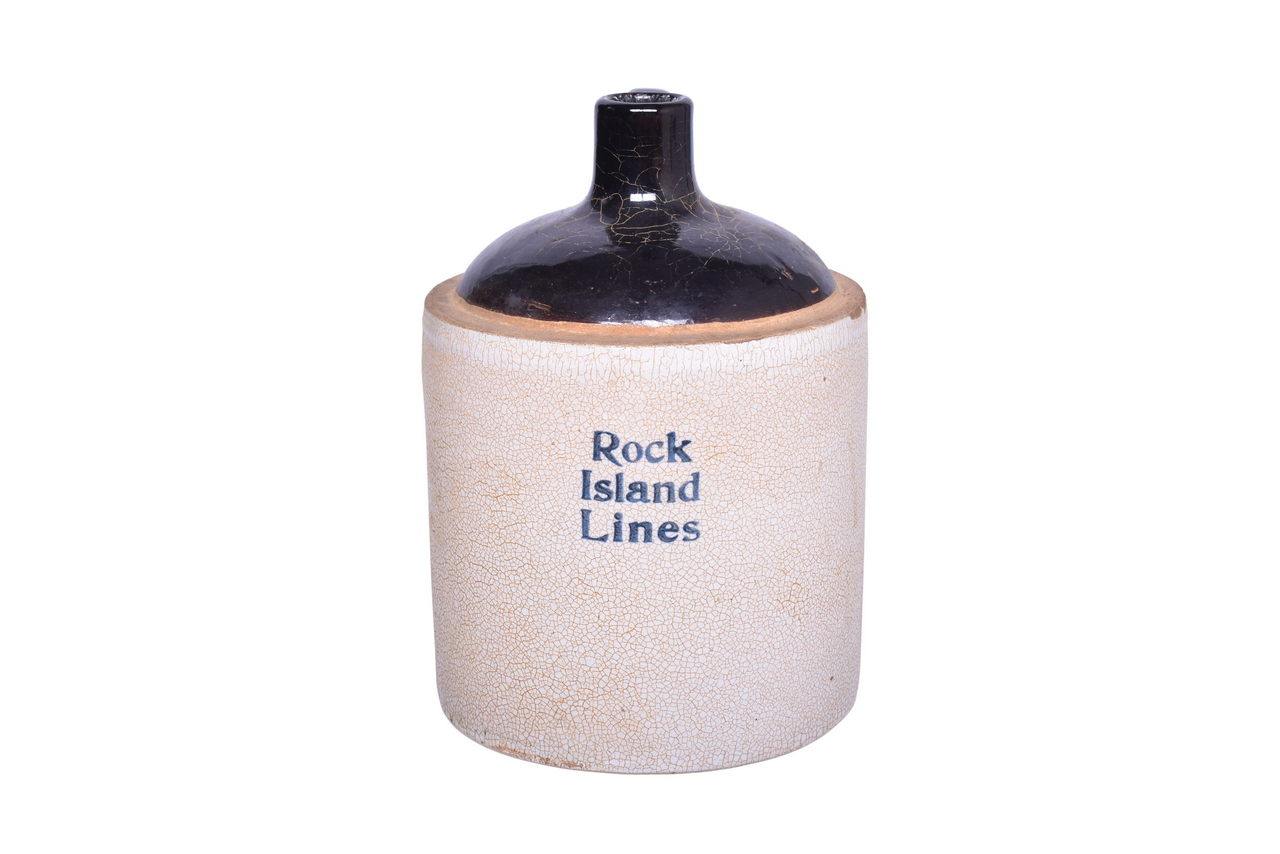 6452 - Rock Island Lines Railroad Stoneware Jug thumbnail