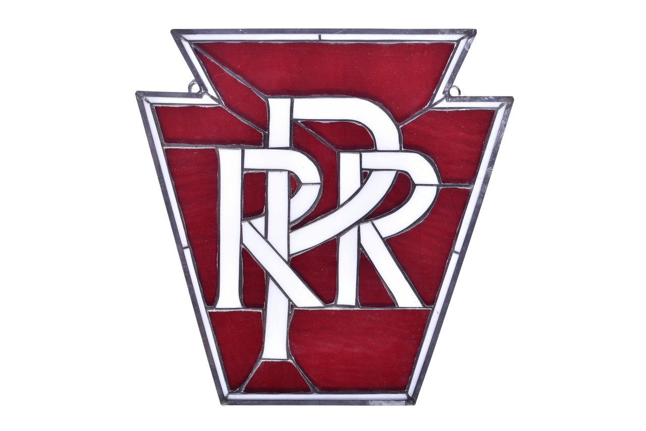 6455 - Pennsylvania Railroad Keystone Stained Glass Sun Catcher thumbnail