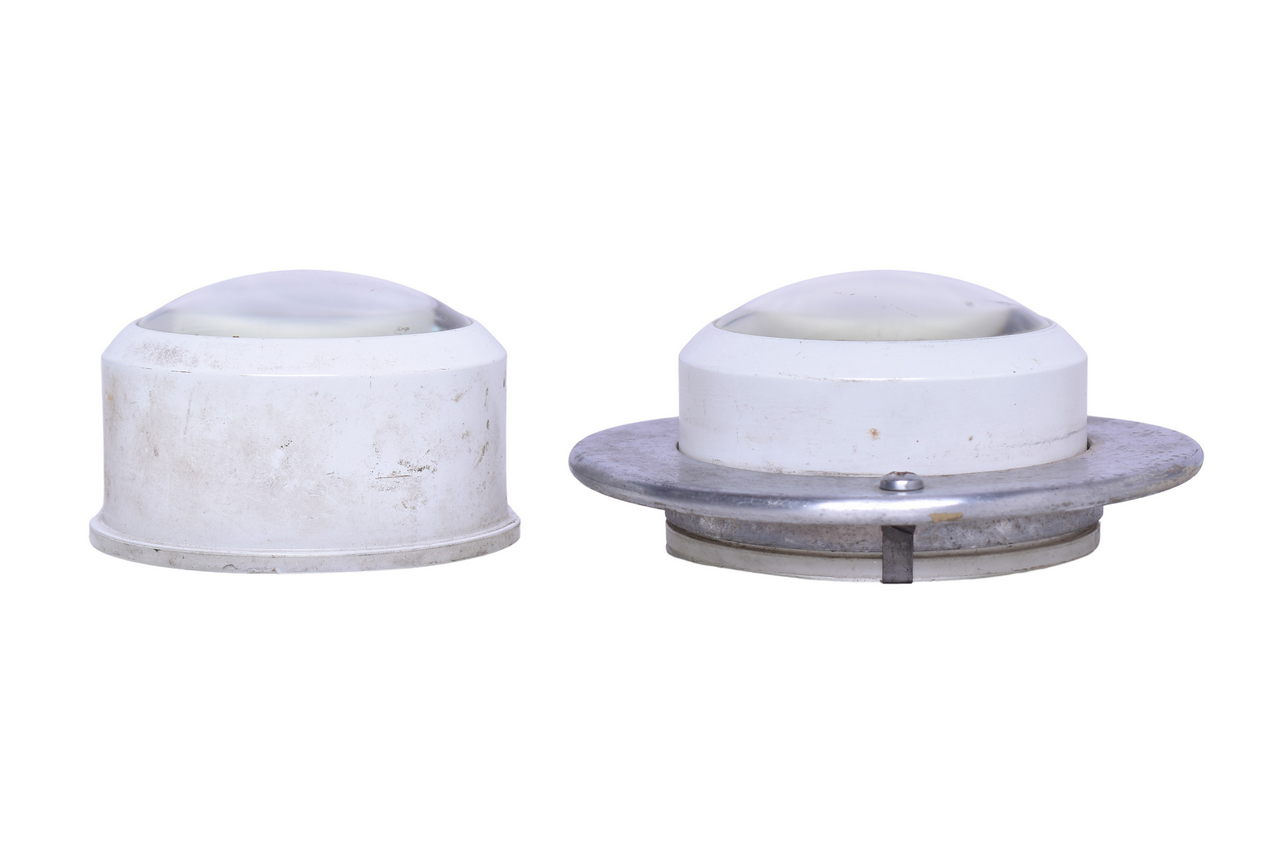 6462 - Pair of Pullman Passenger Car Sink Light Glass Shades thumbnail