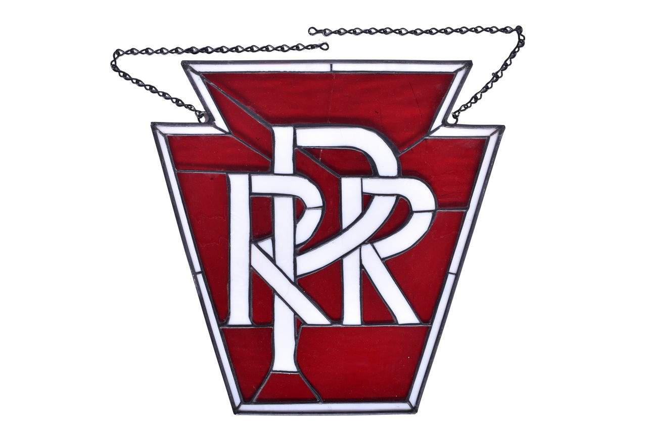 6483 - Pennsylvania Railroad Keystone Stained Glass Sun Catcher thumbnail