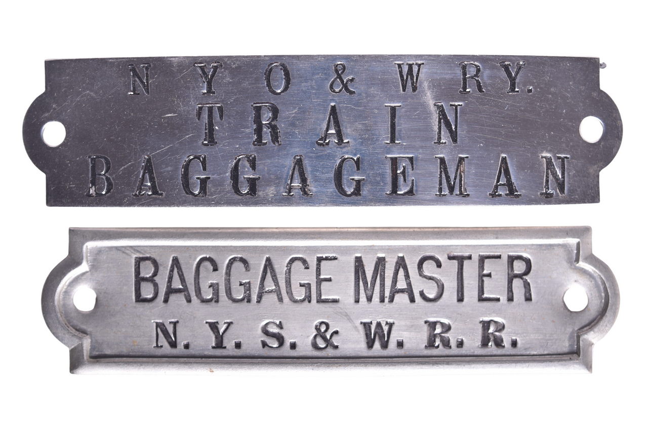 6493 - New York, Ontario & Western and New York, Susquehanna & Western Railroad Cap Badges thumbnail