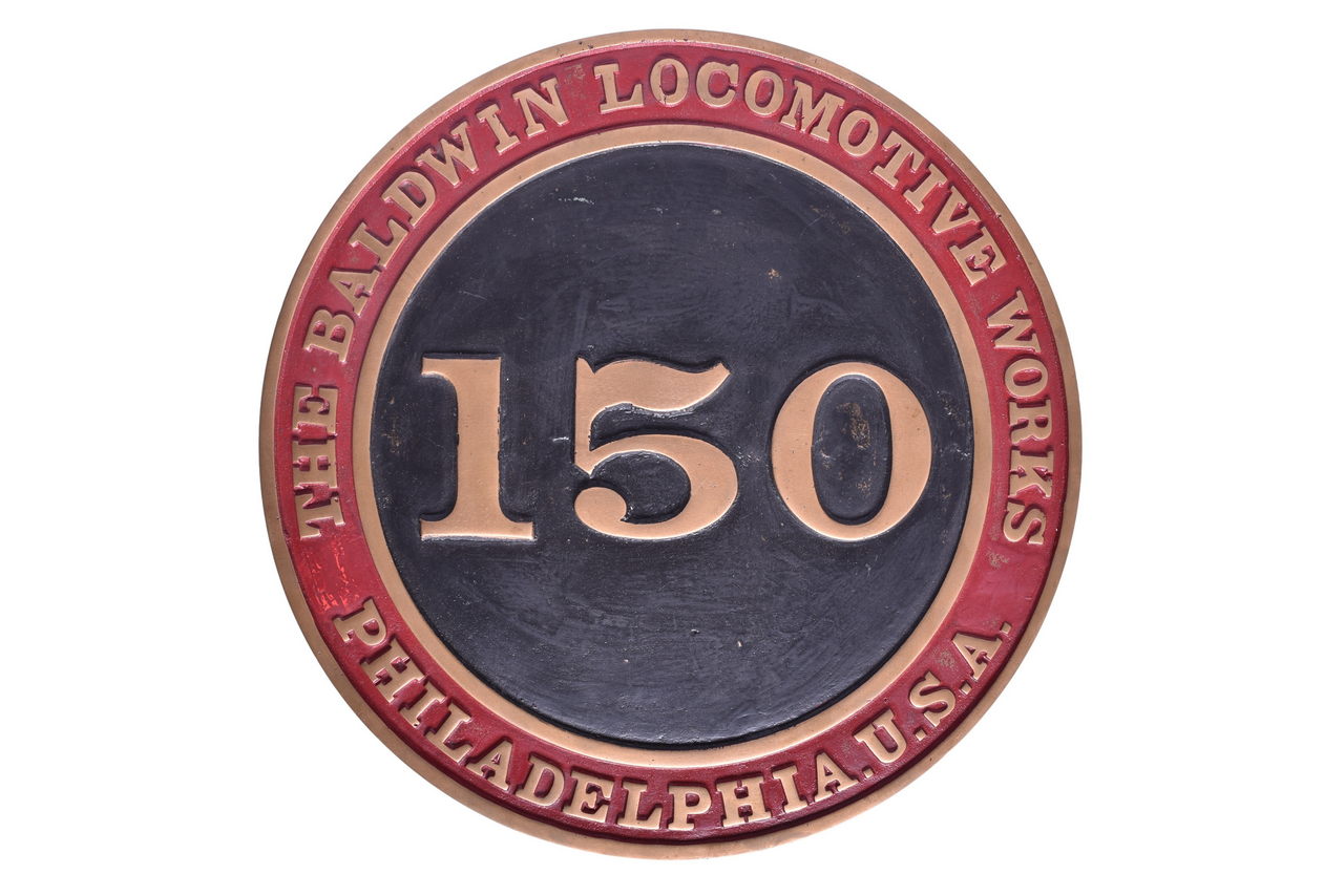 6520 - Baldwin Locomotive Works #150 Locomotive Number Plate thumbnail