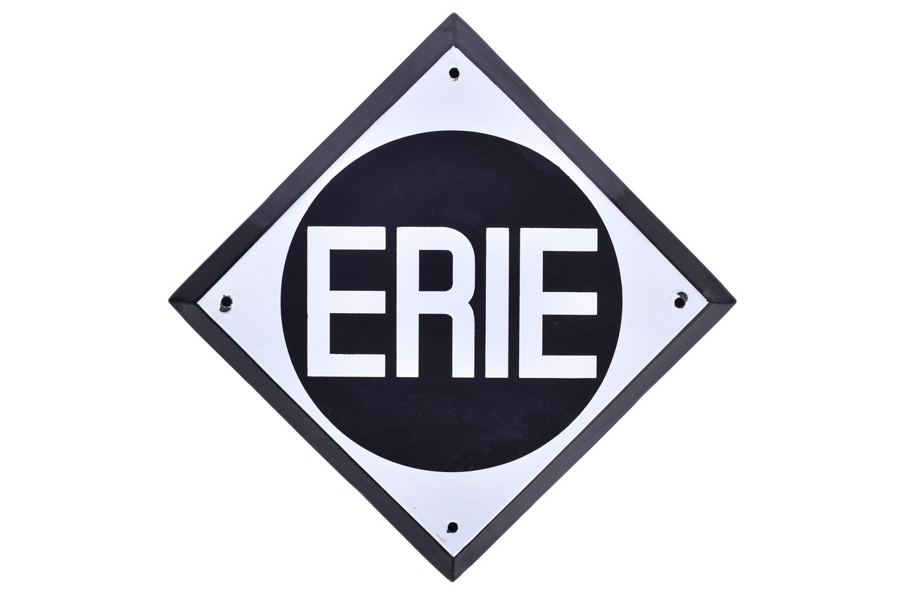 6542 - Erie Railroad Porcelain Diamond Logo Sign thumbnail