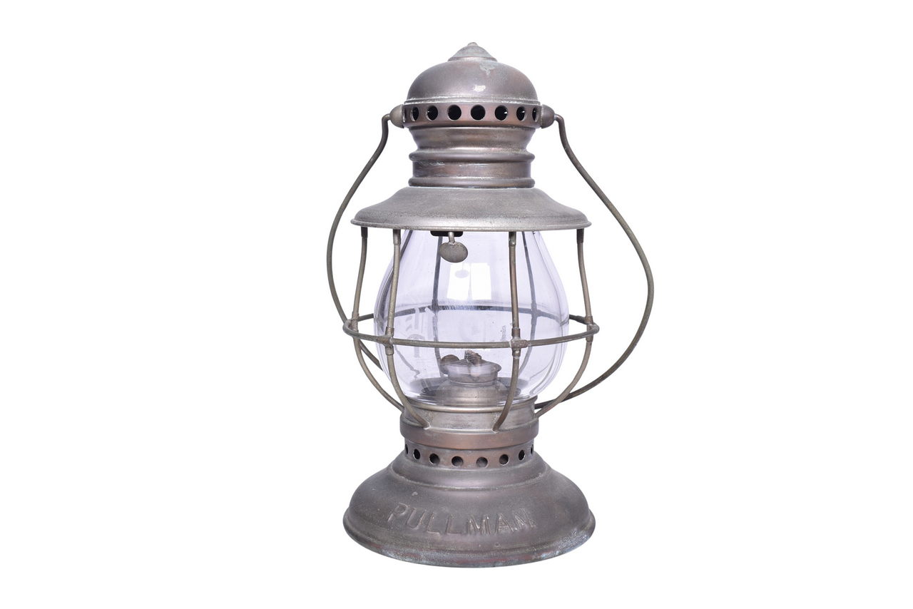 6624 - Adams & Westlake Bell Bottom Pullman Conductor's Presentation Lantern w/ Etched Globe thumbnail