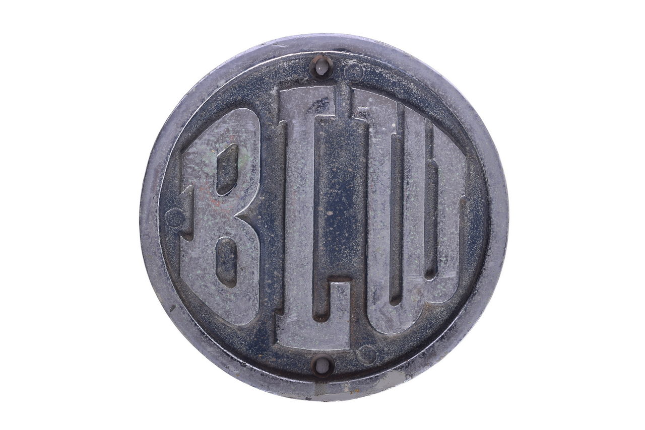 6637 - Baldwin Locomotive Works Brass BLW Logo Plate Emblem thumbnail