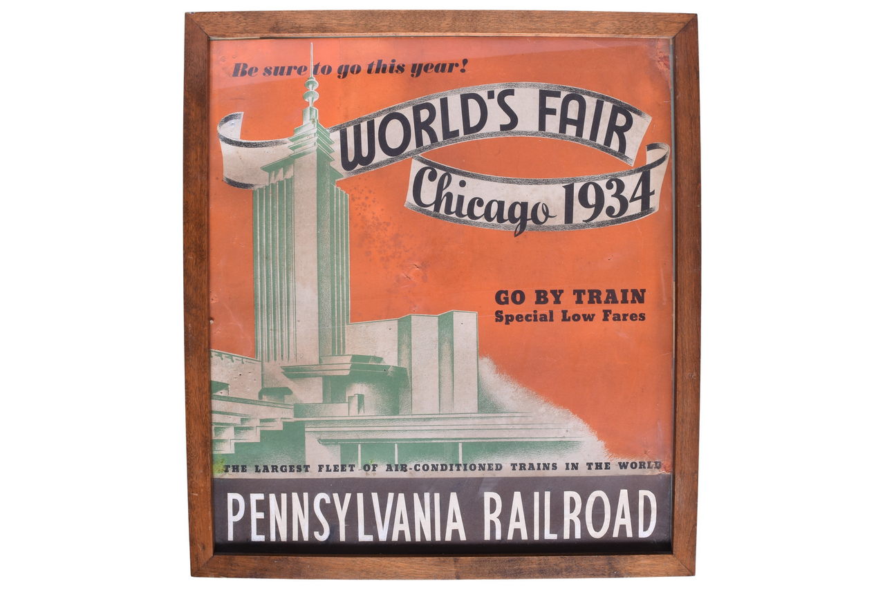 6647 - 1934 Pennsylvania Railroad Chicago World's Fair Poster thumbnail