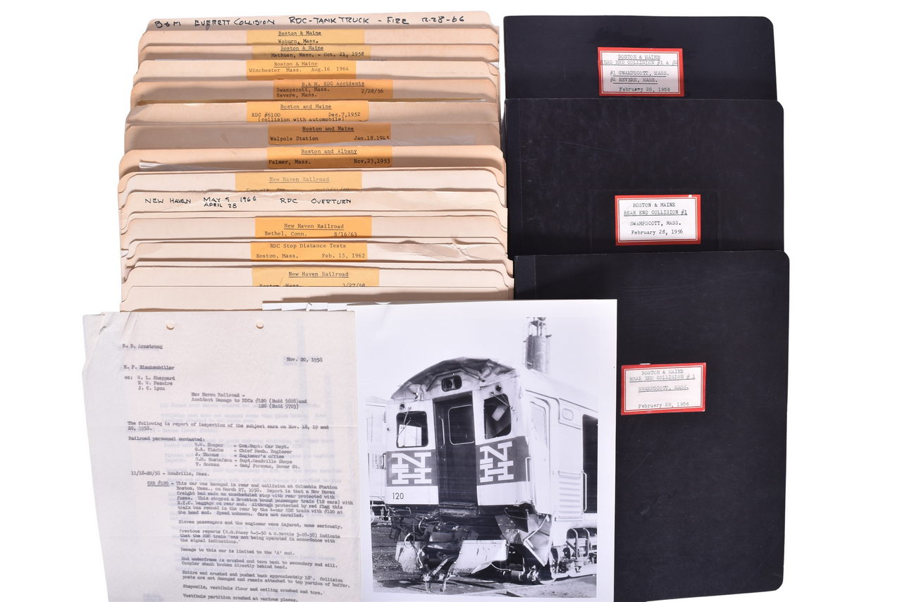 6650K - Boston & Maine Plus Two East Coast Railroads Wreck Files from the Budd Company Archives thumbnail
